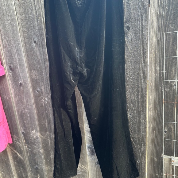 Whistles black velvet wide pant size 12 - Picture 4 of 9